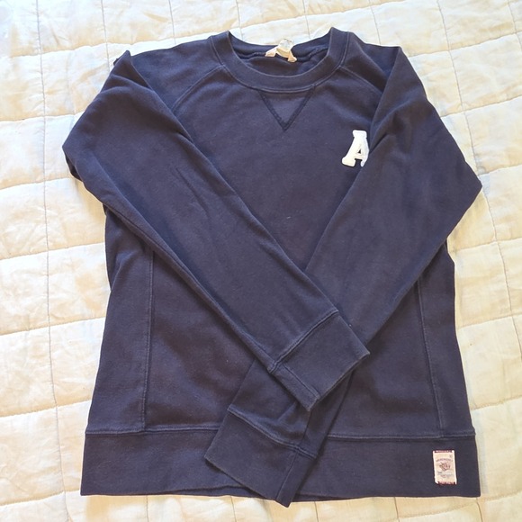 American Eagle Outfitters Sweaters - Vintage American Eagle A Crewneck Sweatshirt Distressed Y2K 90s Womens L Faded